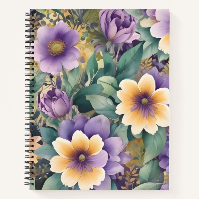 Cuaderno Delicadeza Floral (Anverso)