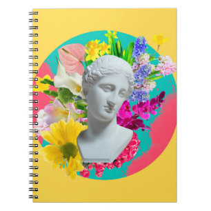 Cuaderno Delicado. Collage con el aislamiento de la estatua