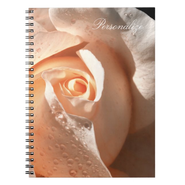 Cuaderno Delicado Rosa De Cuchara Con Dew (Frente)