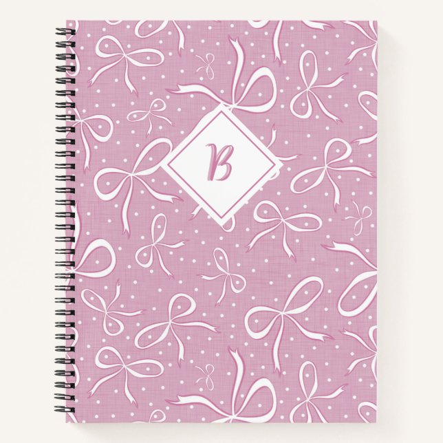 Cuaderno Delicados arcos de coqueta rosa (Anverso)
