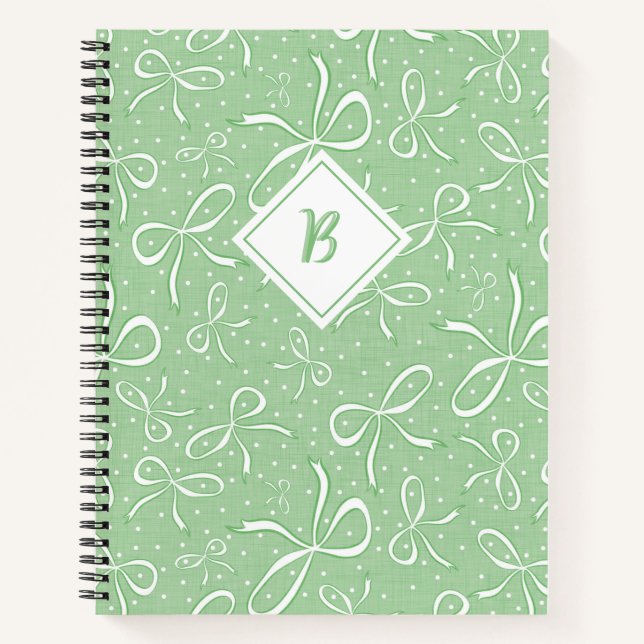 Cuaderno Delicados arcos de coqueta verde (Anverso)