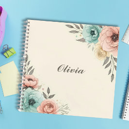 Cuaderno Delicados Flores Sketchy Acuarela