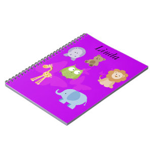 Cuaderno Delicia de nombre púrpura de pequeños bichos