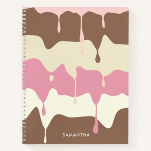 Cuaderno Delicioso Helado Napolitano que Gotea