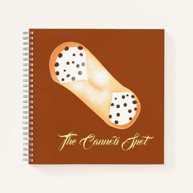 Cuaderno Delicioso postre cannoli (Anverso)