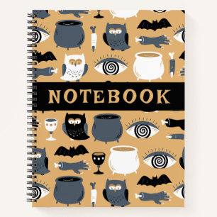 Cuaderno Deliciosos Dedos De Lechuza Bats Cauldron Hallowee