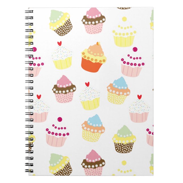 Cuaderno Deliciosos pasteles de cumpleaños decorados (Frente)