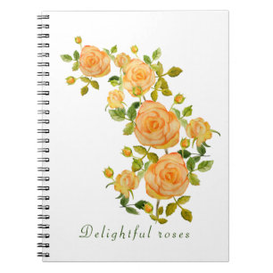 Cuaderno Deliciosos rosas T-Shirt Cushion Trivet Paper Coas