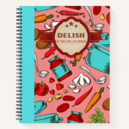 CUADERNO DELISH RECIPE FUN DISEÑE NOTEBOOK