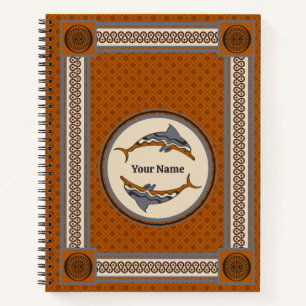 Cuaderno Delphi Dolphin Dive: Fresco minoico