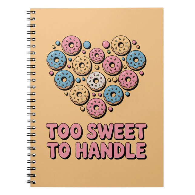 Cuaderno Demasiado Dulce para Resistir | Niños Donut (Frente)