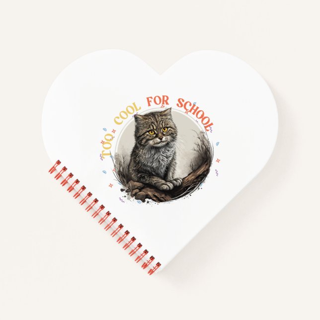 Cuaderno Demasiado Guay para la escuela | Bloc de notas en  (Anverso)