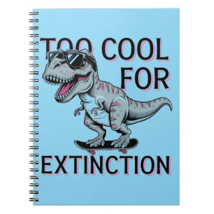 Cuaderno Demasiado Guay Para La Extinción Del Skater T-Rex
