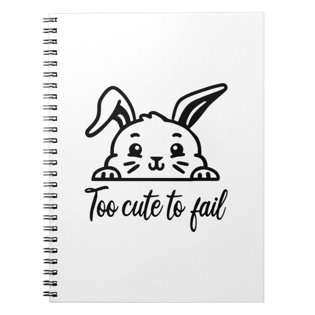Cuaderno Demasiado lindo para fallar (Frente)