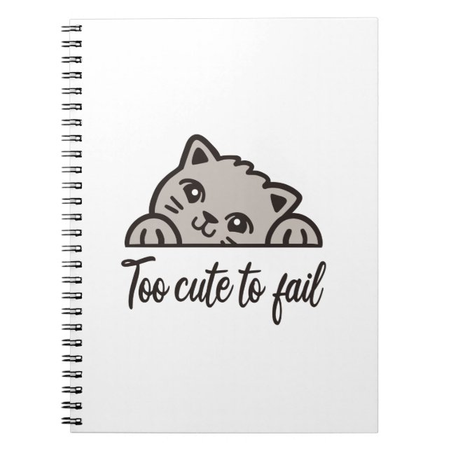 Cuaderno Demasiado lindo para fallar (Frente)