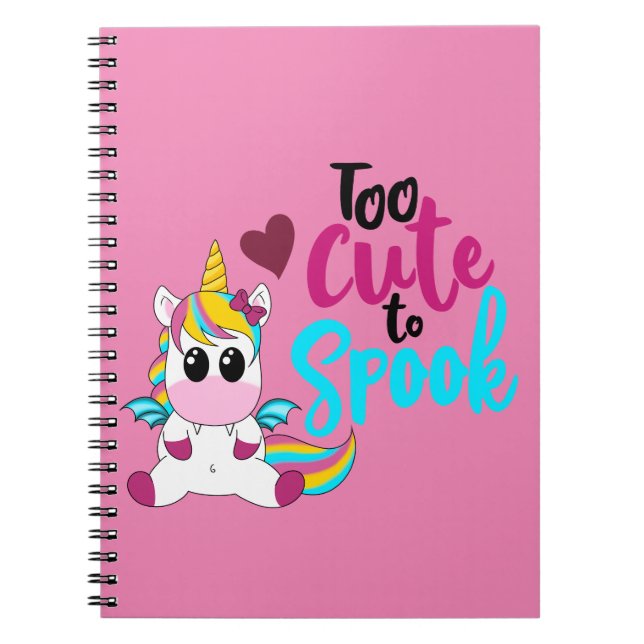 Cuaderno Demasiado lindo para hablar unicornio (Frente)