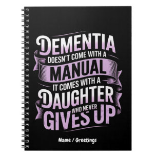 Cuaderno Dementia no viene con un Alzheimer manual