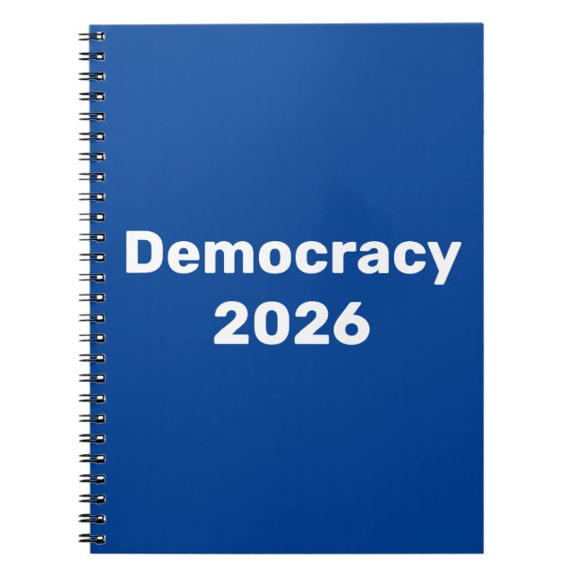 Cuaderno Democracia 2026 Elecciones de mitad de período (Frente)