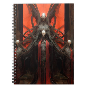 Cuaderno Demonio Criaturas sombrías fantasías horror
