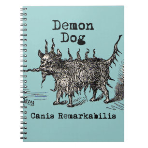 Cuaderno Demonio de Perro Divertido Vintage Lindo