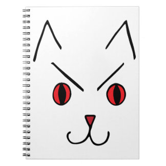 Cuaderno Demonio Gato Enojado