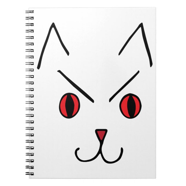 Cuaderno Demonio Gato Enojado (Frente)
