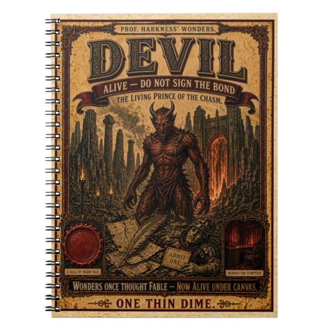 Cuaderno Demonio, Monstruo de Circo Antiguo (Frente)