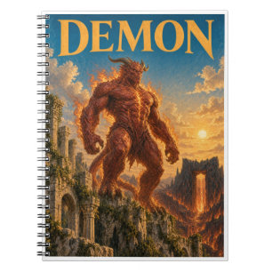 Cuaderno Demonio, Monstruo de Fantasía Gótica