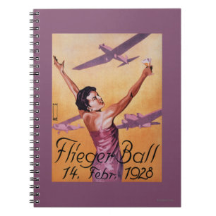 Cuaderno Demostración de la aviación en el poster del promo