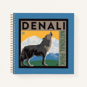 Cuaderno Denali National Park Howling Wolf