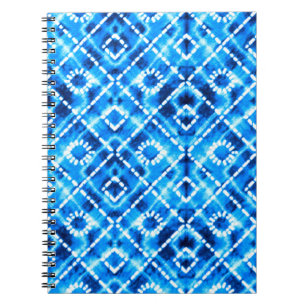 Cuaderno Denim blue tie die textura repetición de patrón mo