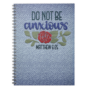 Cuaderno Denim Escritura de apariencia bordada