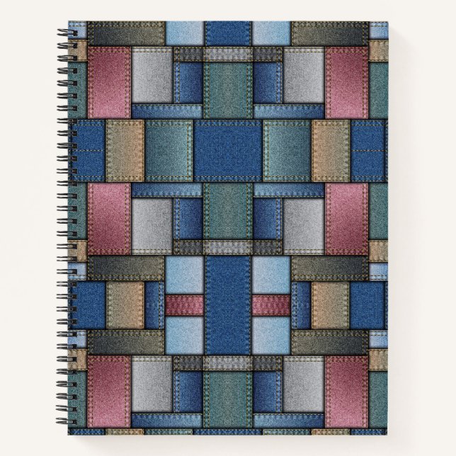 Cuaderno Denim Patchwork (Anverso)