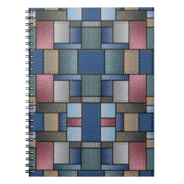 Cuaderno Denim Patchwork (Frente)