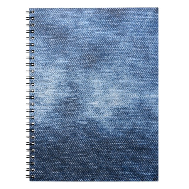 Cuaderno Denim Texture: fondo de tela trabajada (Frente)
