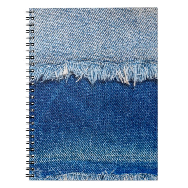 Cuaderno Denim vaqueros de fondo. Tejidos de denim con b (Frente)
