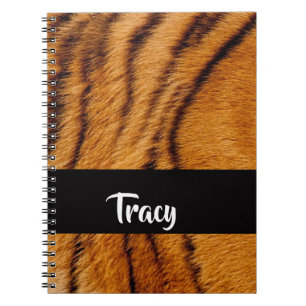 Cuaderno Denominación personalizada, piel de tigre