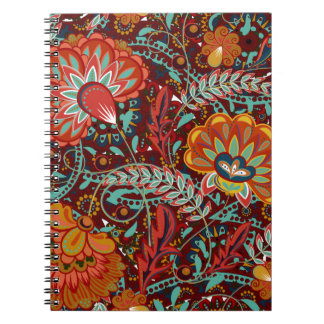 Cuaderno Dense floral mano ornamental dibujar fantasía flor