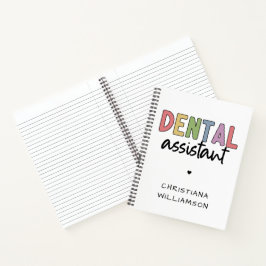 Cuaderno Dental Assistant de nombre personalizado