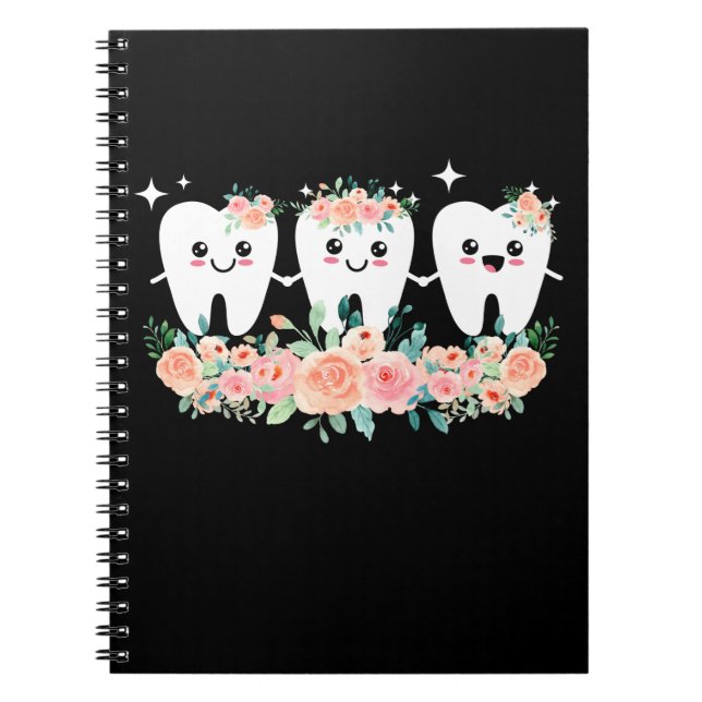 Cuaderno Dentista Auxiliar Dental Diente Higiénico Oral (Frente)