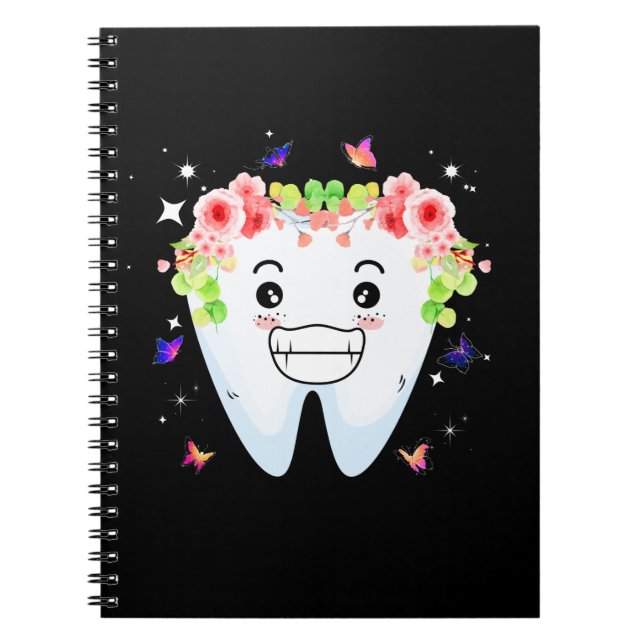 Cuaderno Dentista Auxiliar Dental Diente Higiénico Oral (Frente)