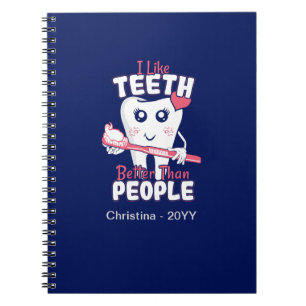 Cuaderno Dentista Divertido - Me gustan más los dientes que