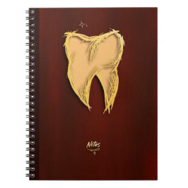 Cuaderno Dentista Dorado Ayudante Dental Elegante regalo
