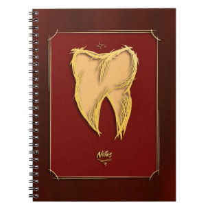 Cuaderno Dentista Dorado Ayudante Dental Elegante regalo