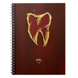 Cuaderno Dentista Dorado Ayudante Dental Elegante regalo