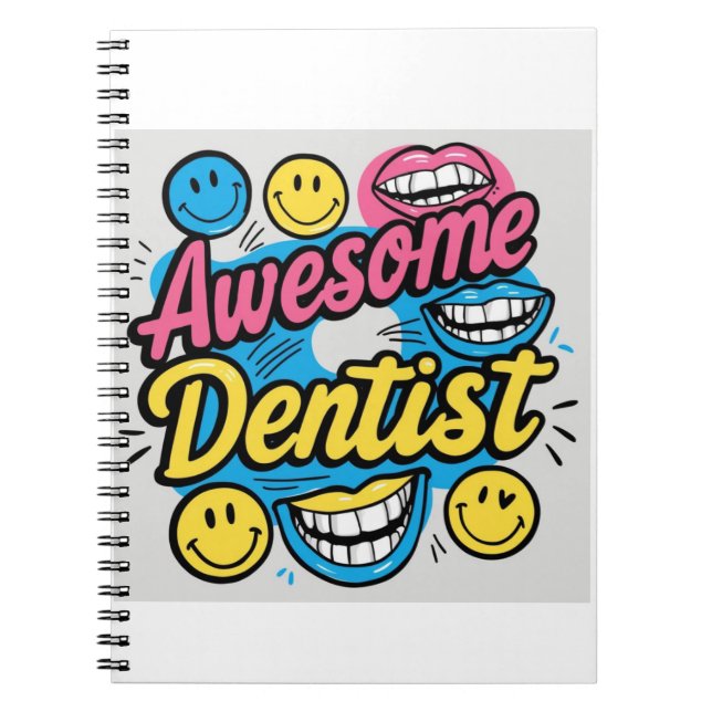 Cuaderno Dentista increíble gracias (Frente)