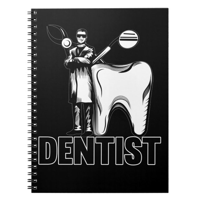 Cuaderno Dentista Papá Dental Padre Odontología (Frente)