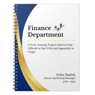 Cuaderno Departamento de Finanzas Personalizado