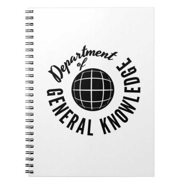 Cuaderno Departamento. Del conocimiento general (Frente)