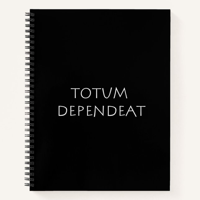Cuaderno Dependeat totum (Anverso)